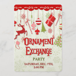 Julens inbjudan till Ornament Exchange Party
