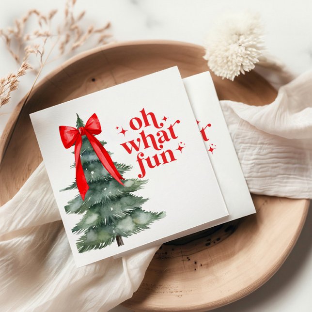 Julens Julfest Oh What Roligt Pappersservett (Skapare uppladdad)