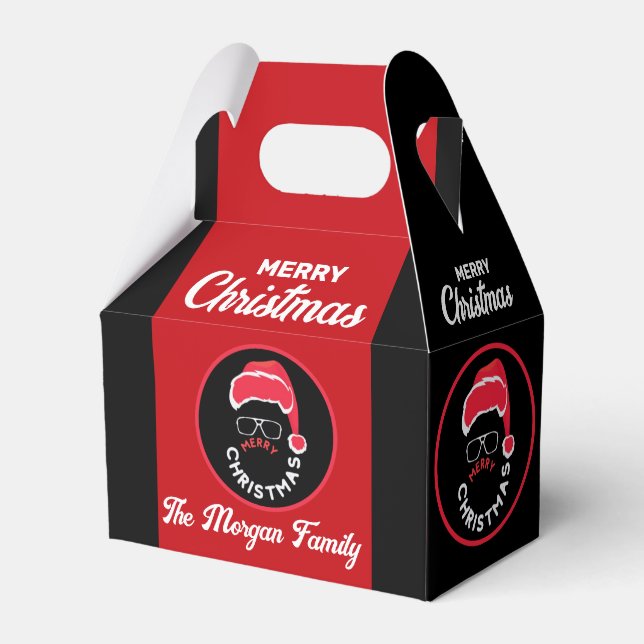 Julens Julfest Red Black Presentaskar (Framsidan Sidan)