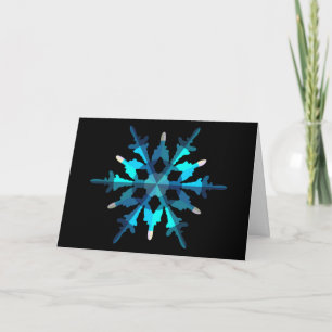 Julens Julhelg Snöflake 1C Helgkort