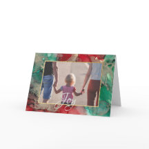 Julens " kort och Gröntar"-gratulationskort