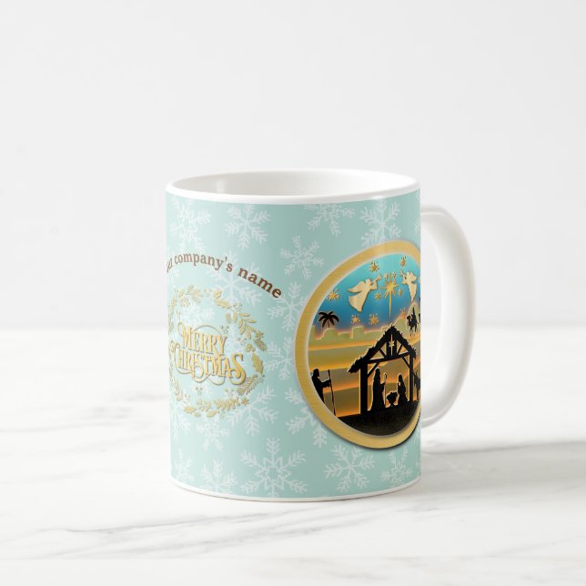Julens krubba med Jesusbarnet Kaffemugg (Framsida höger)