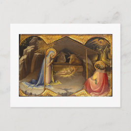 Julens krubba postkort helg vykort