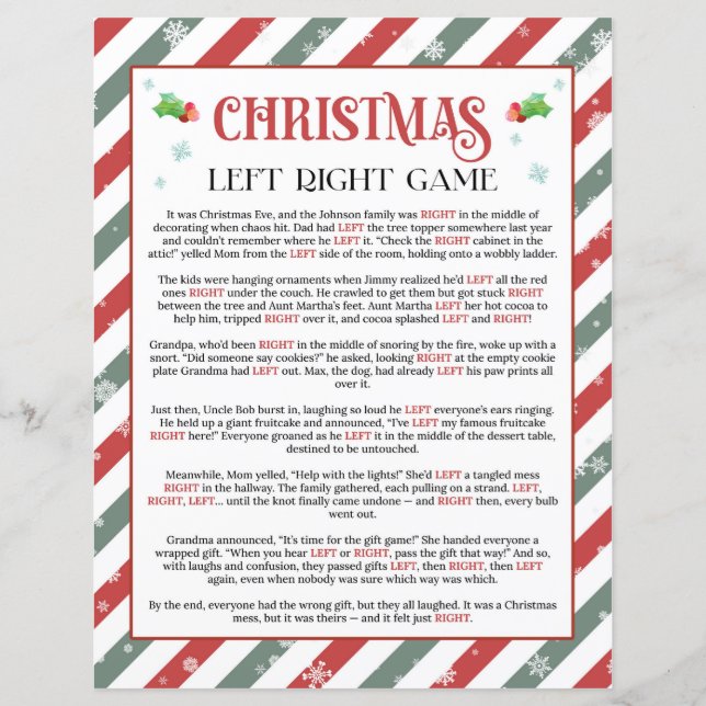 Julens Lämnat Höger Passar det nuvarande Party-spe (Framsida)