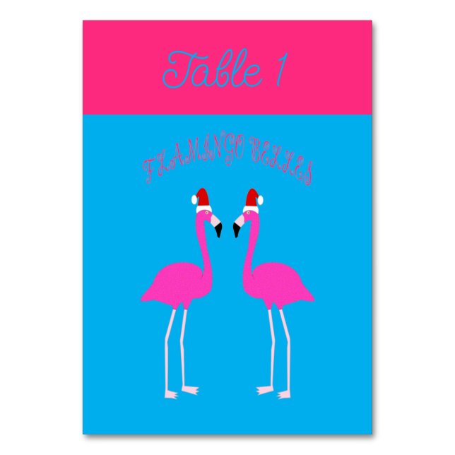 Julens Lesbisk Flamingos Flamingo Belles Bordsnummer (Framsidan)