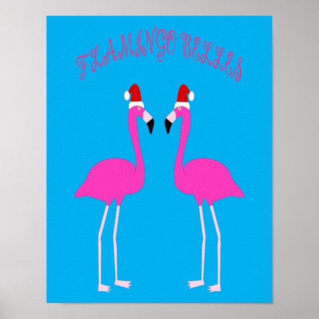 Julens Lesbisk Flamingos Flamingo Belles Poster (Framsidan)