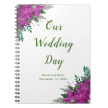 Julens Lila Poinsettia Bröllopsfixaren