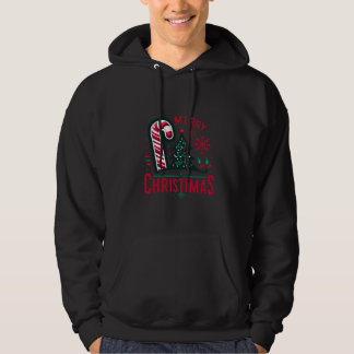 Julens Logotyp: Firande med Candy cane och Chh Hoodie