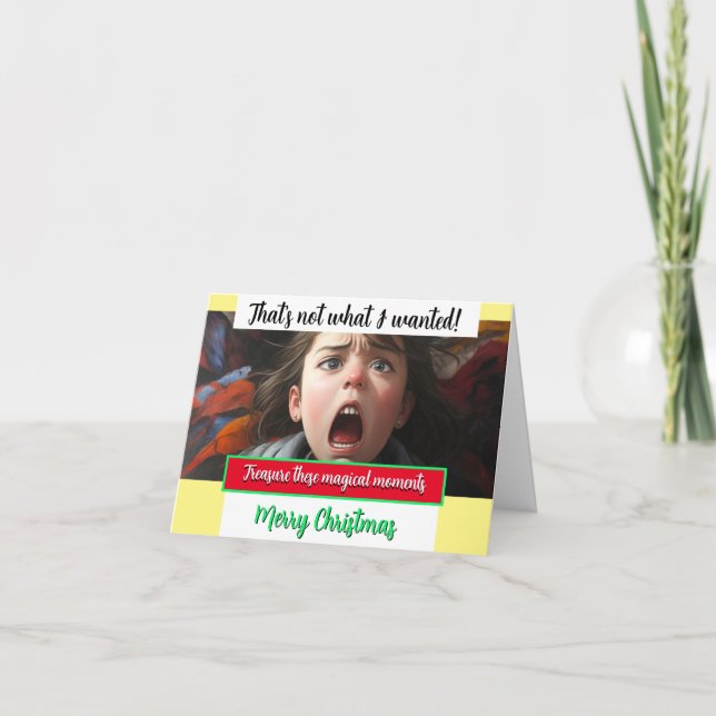 Julens magi, DET VAR INTE VAD JAG VILLE Kort (Framsida)