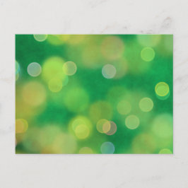 Julens magi Mönster (grönt) Vykort