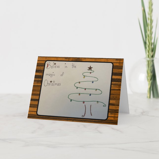 Julens magi tack kort (Framsida)