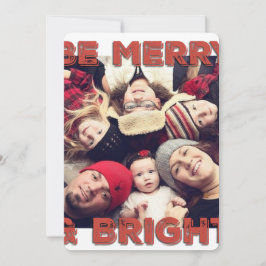 Julens Monogram-PHOTO GREETING CARD Julkort