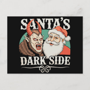Julens mörka sida Krampus Krampusnacht jul Helg Vykort