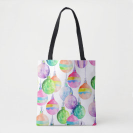 Julens Multifärgad Bollar Ornament Tygkasse