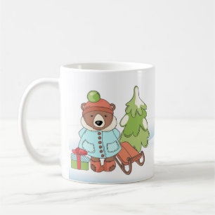 Julens Nalle Ett par med Gift Kaffemugg