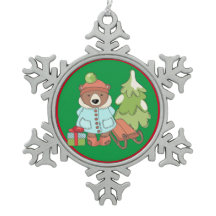 Julens Nalle Ett par med Gift
