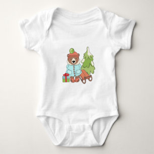 Julens Nalle Ett par med Gift T Shirt