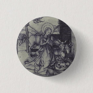 Julens Nativitet Stark Ink Art Knapp