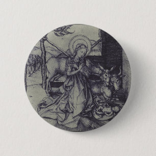 Julens Nativitet Stark Ink Art Knapp