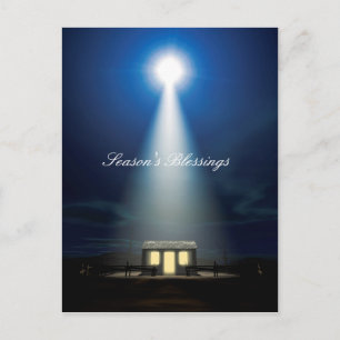Julens nativitetscen helg vykort