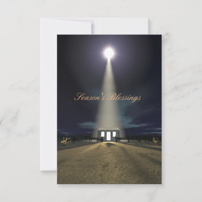 Julens nativitetscen inbjudningar (Framsida)