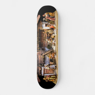 Julens nativitetscen mini skateboard bräda 18,5 cm