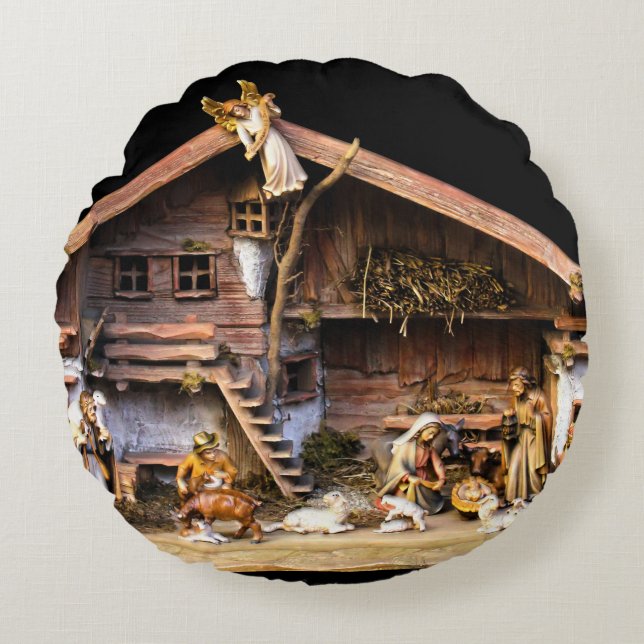 Julens nativitetscen rund kudde (Framsidan)
