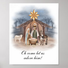 Julens Nativitetsmur Poster, Jesus Poster