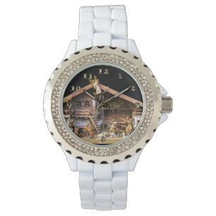 Julens nativitetsscen armbandsur
