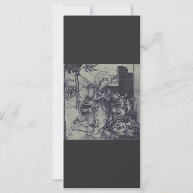 Julens Nativity Stark bläckkonst (Framsida)