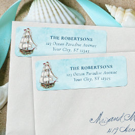 Julens Nautical Sailing Frakt Returadress Etikett