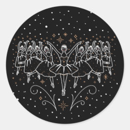 JULENS NIONDE DAG / Julsticker Runt Klistermärke