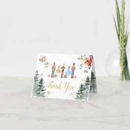 Julens Nutcracker-Möhippa Tea Foldad Tack Kort