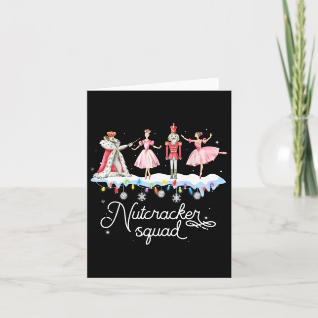 Julens Nutcracker Squad Ballet Dance Women Kids Kort (Framsida)