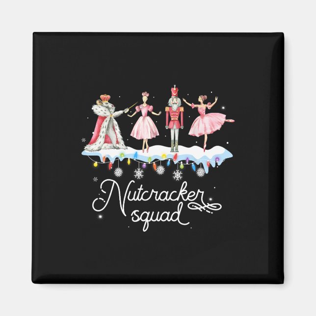Julens Nutcracker Squad Ballet Dance Women Kids Magnet (Framsidan)