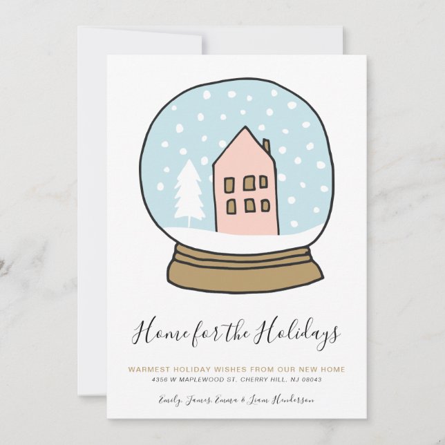 Julens nya hem för Helgdagarna Julkort (Framsida)