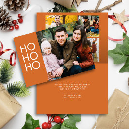 Julens Orange "HO HO HO" Helgkort
