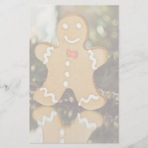 Julens pepparkaksgubbe brevpapper