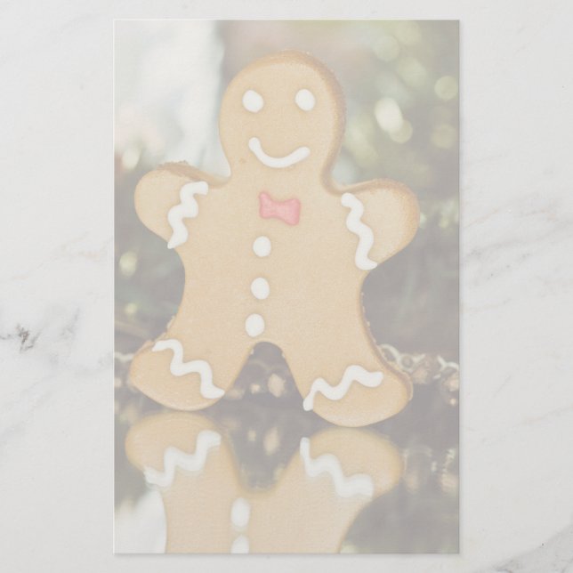 Julens pepparkaksgubbe brevpapper (Framsida)