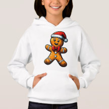 Julens Pepparkaksgubbe Kids Pullover Hoodie