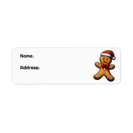Julens Pepparkaksgubbe Returadress Returadress Etikett