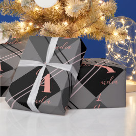 Julens Personlig Play Grått Black Rosa Presentpapper