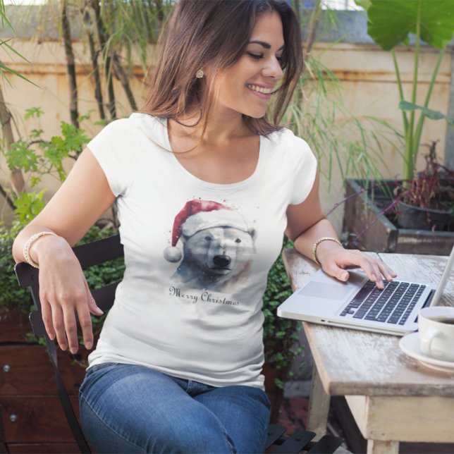 Julens Polar Bear, anpassade T Shirt (Skapare uppladdad)