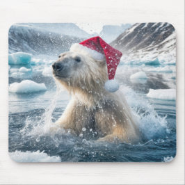 Julens Polar Bear i Vatten Musmatta
