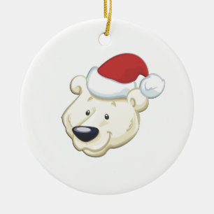 Julens Polar Bear Julgransprydnad Keramik