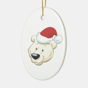 Julens Polar Bear Julgransprydnad Keramik