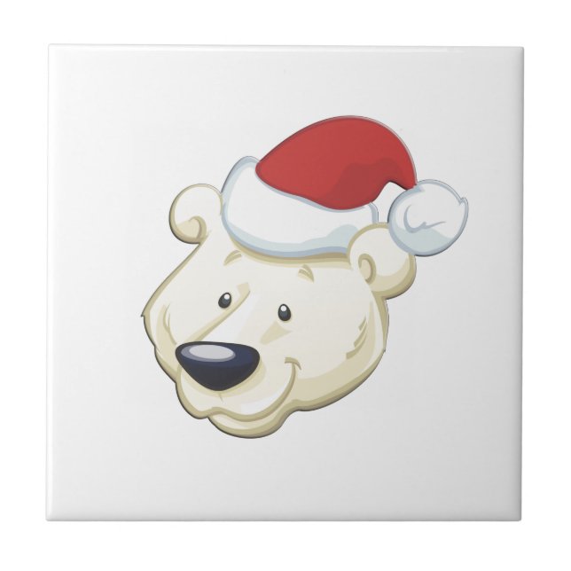 Julens Polar Bear Kakelplatta (Framsidan)