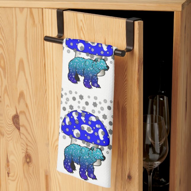 Julens Polar Bear Kitchen Towers Kökshandduk (Thirds Fold)