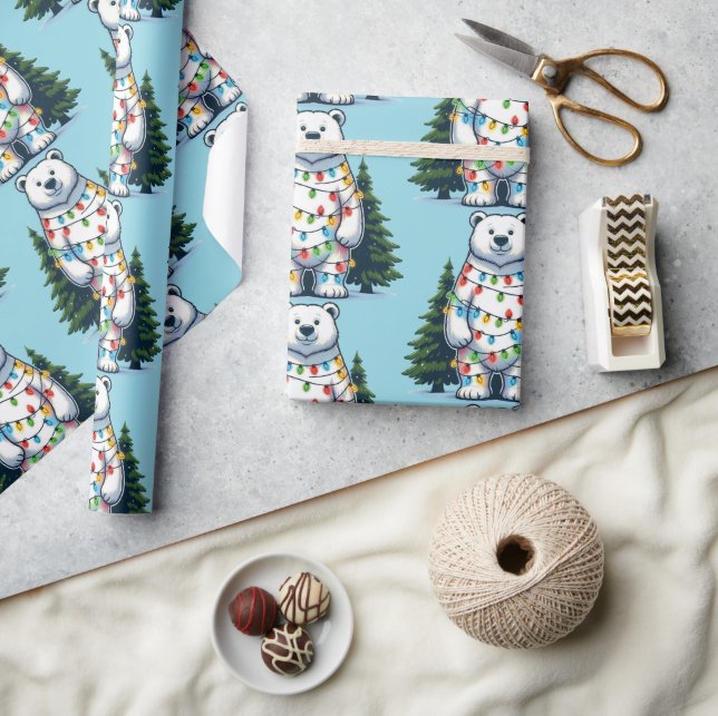 Julens Polar Bear Presentpapper (Hantverk)