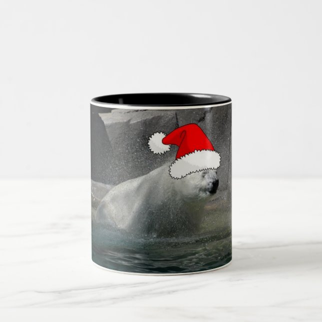 Julens Polar Bears Två-Tonad Mugg (Center)